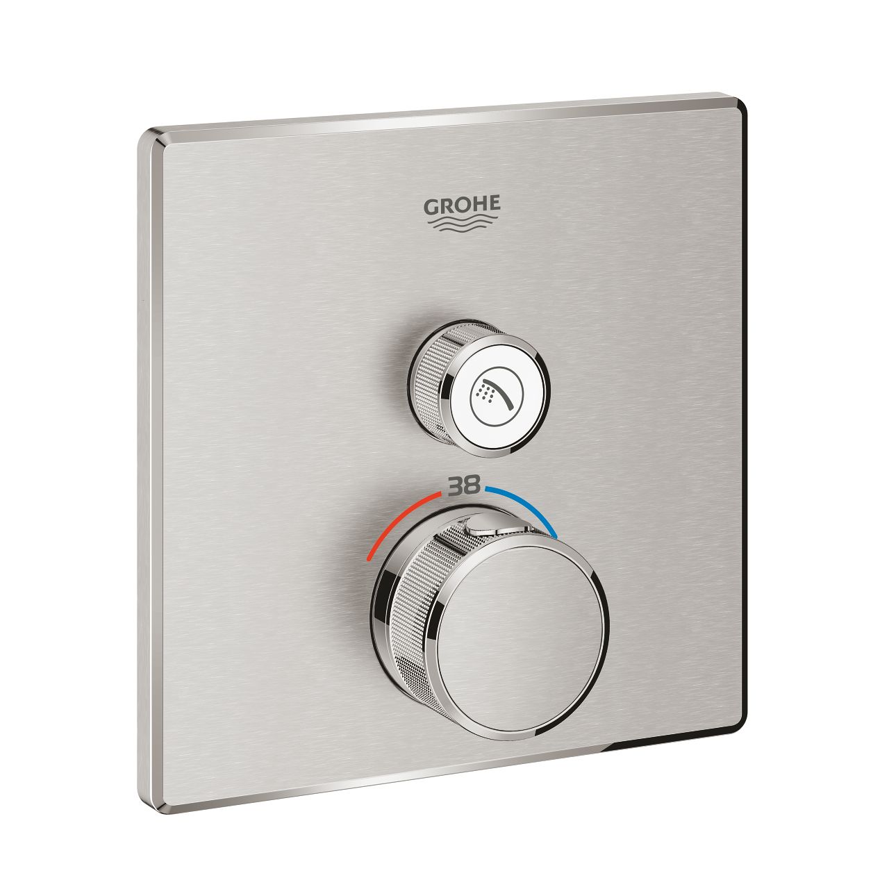 Grohe Grohtherm SmartControl Termostatická podomietková sprchová batéria, supersteel 29123DC0