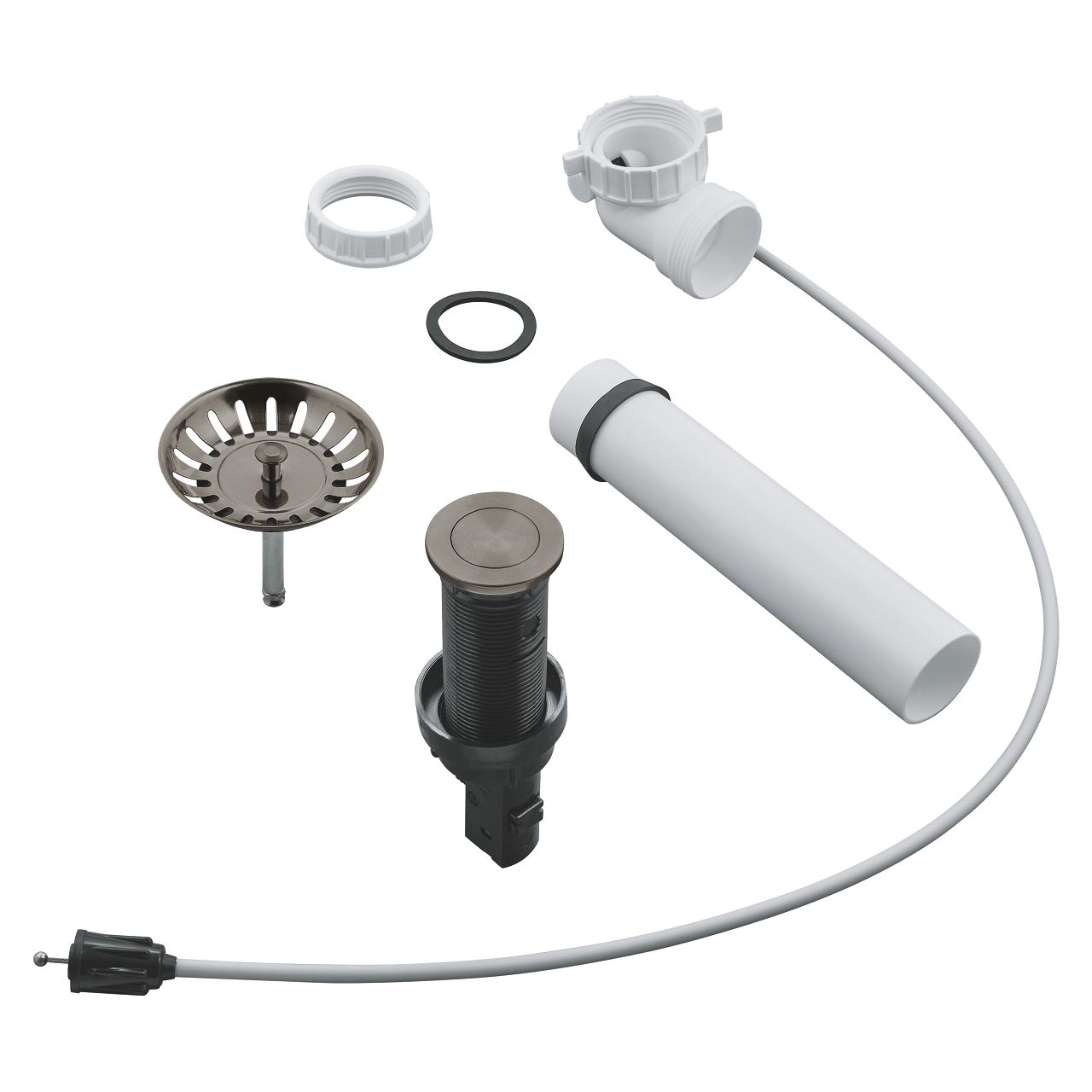 Grohe Dřezová odtoková souprava, kartáčovaný Hard Graphite 40986AL0