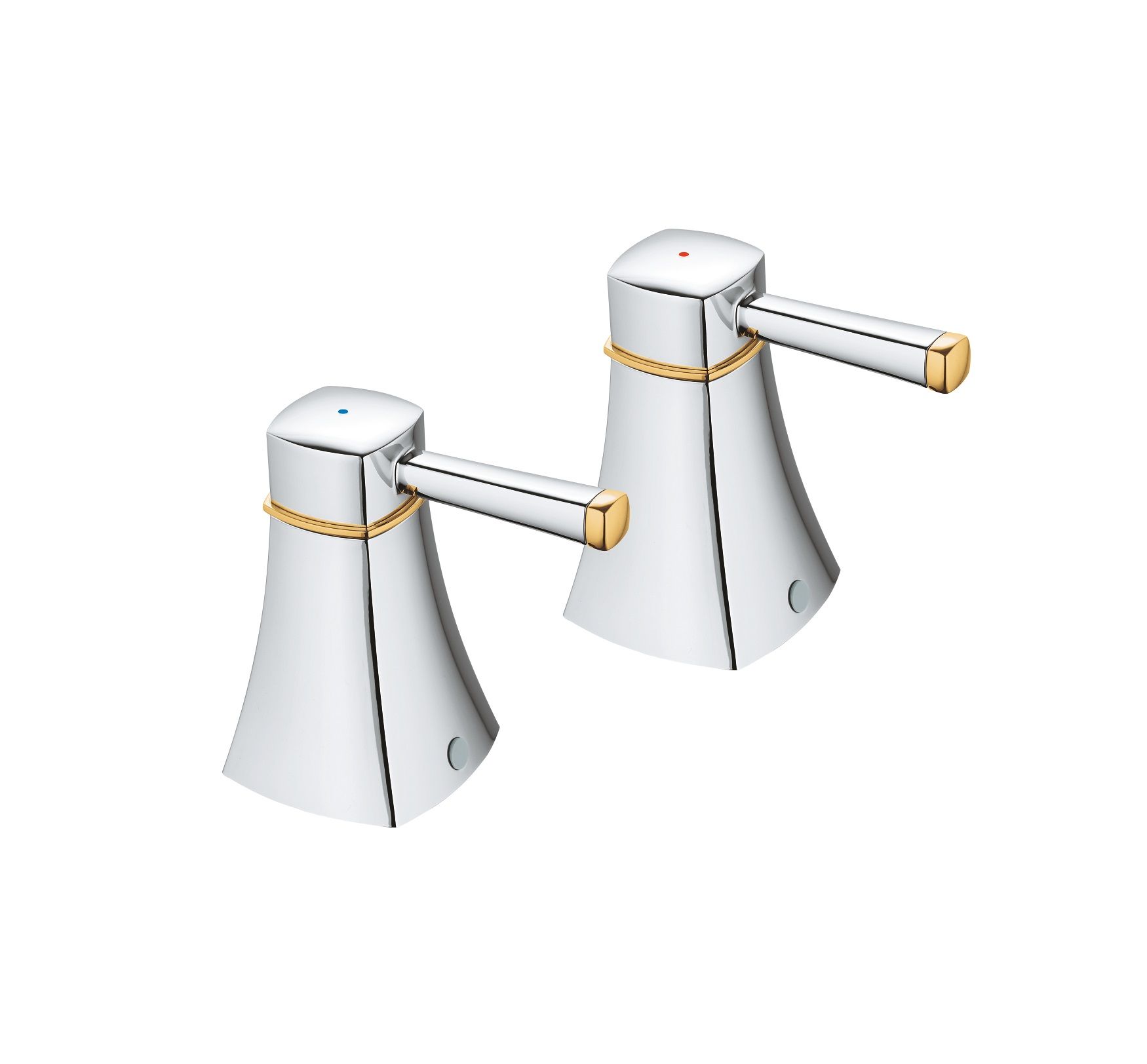 Ventily Grohe Grandera na teplú a studenú vodu, chróm/zlato 48325IG0