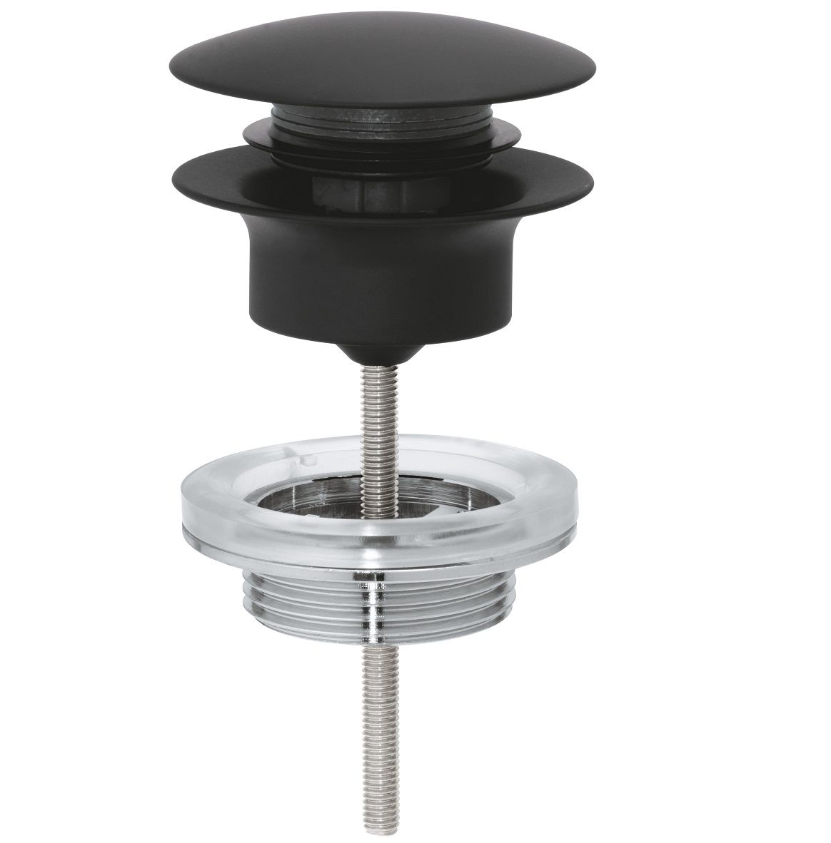 Grohe Profi Umývadlová zásuvka click-clack 5/4", fantómová čierna 29510KF0