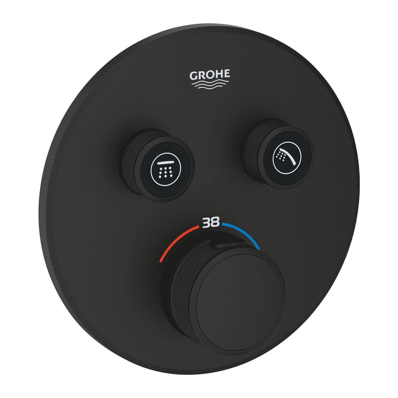 Grohe Profi Grohtherm SmartControl Termostatická batéria s 2 výstupmi, fantómová čierna 29507KF0