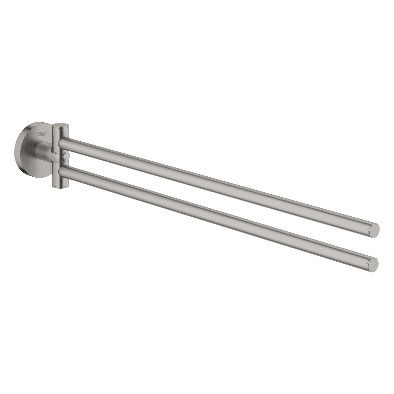 Grohe Start Dvojitý držiak na uteráky, Supersteel 41183DC0
