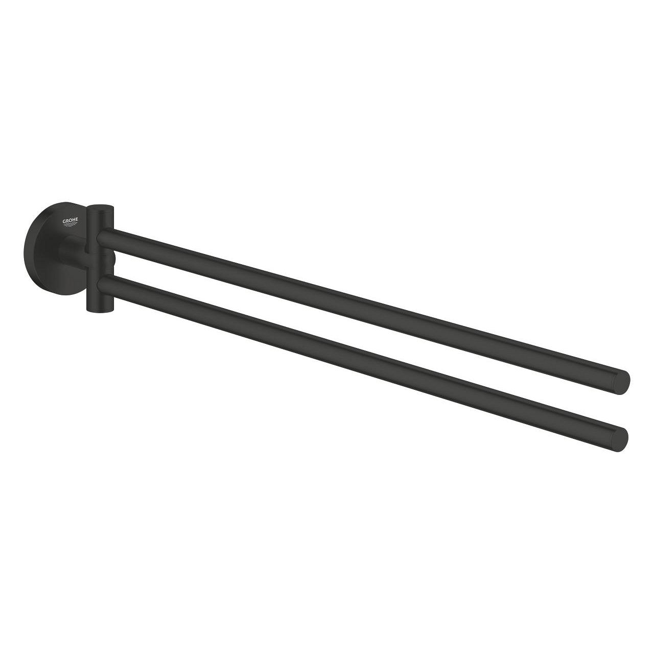 Grohe Start Dvojitý držiak na uteráky, otočný, matná čierna 411832430