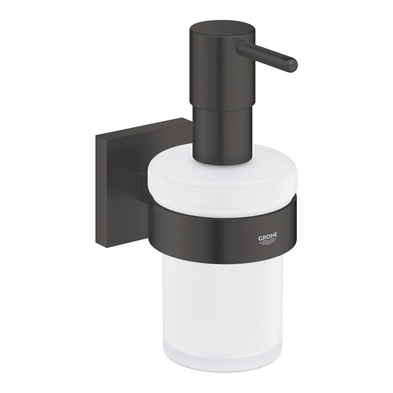 Grohe Start Cube Dávkovač tekutého mydla s držiakom, čierny matný 410982430