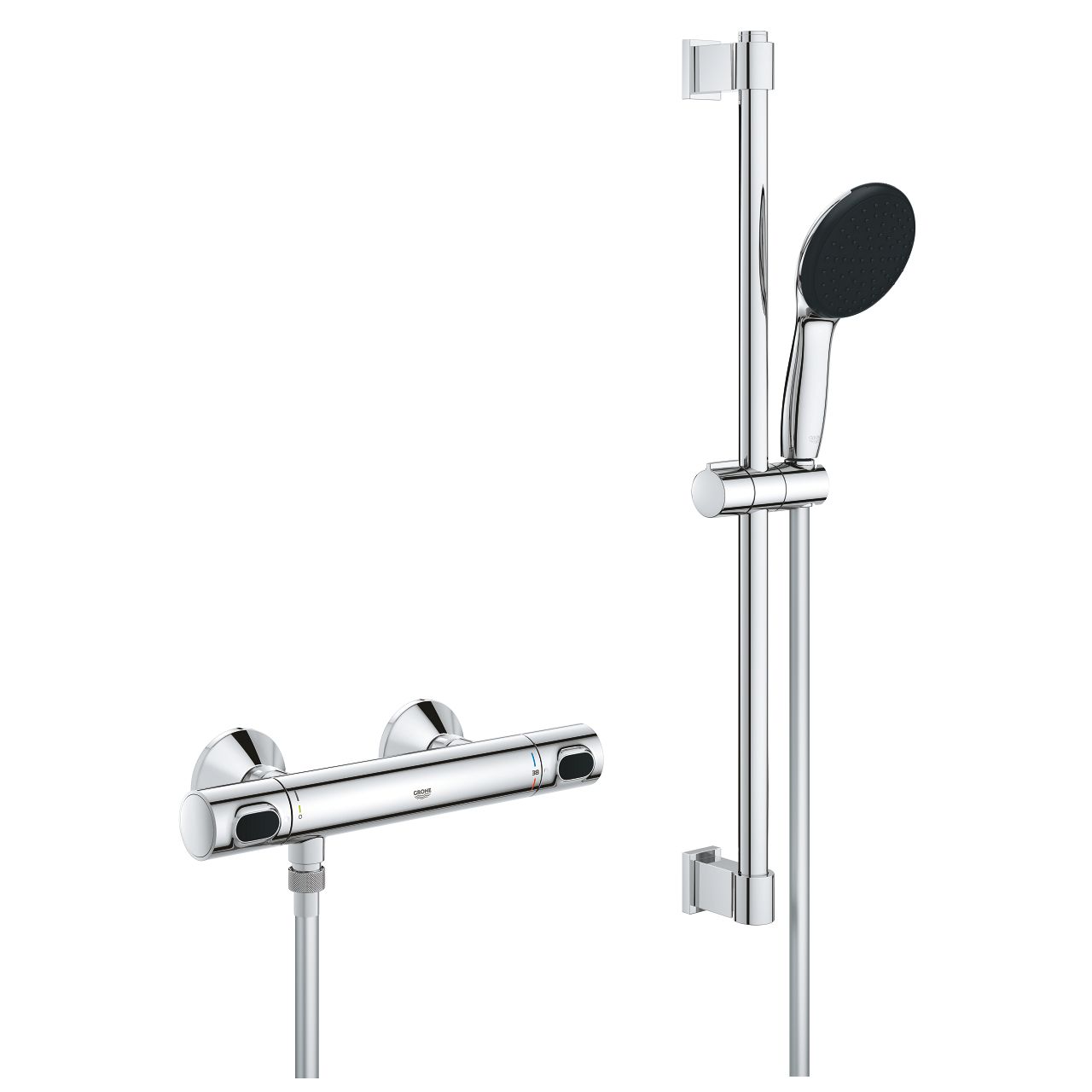 Sprchová súprava Grohe Precision Flow s termostatickou batériou, chróm 34800001