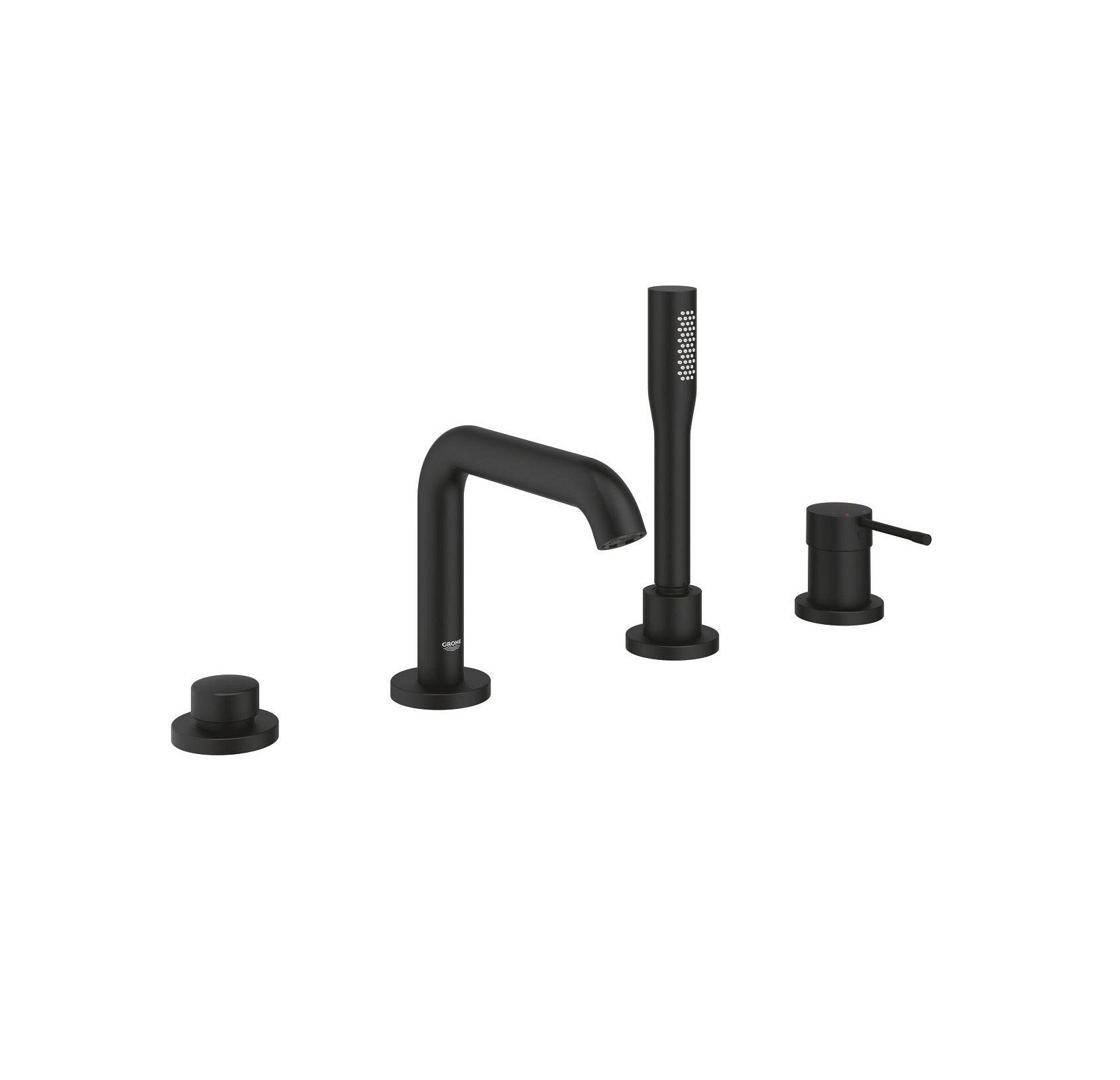 Grohe Profi Essence Štvorotvorová vaňová batéria, fantómová čierna 25251KF1
