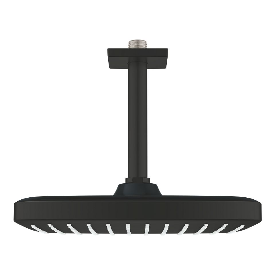 Grohe Profi Tempesta 250 Cube Hlavová sprcha 25 cm s vertikálnym ramenom, čierna matná 266882430