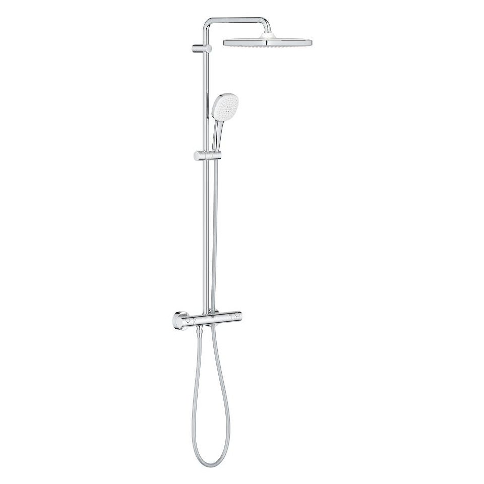 Sprchový systém Grohe Profi Tempesta 250 Cube s nástenným termostatom, chróm 26689001