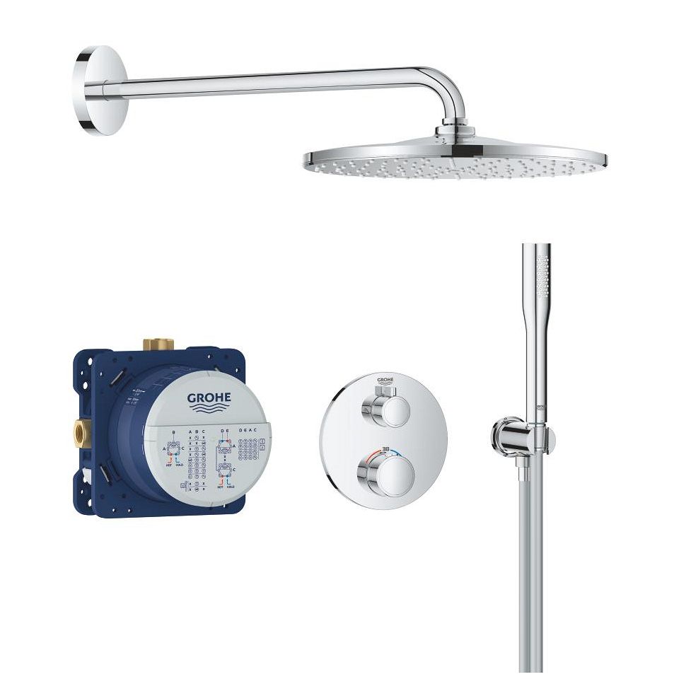 Sprchový systém Grohe Profi Grohtherm Soaker, chróm 34869000