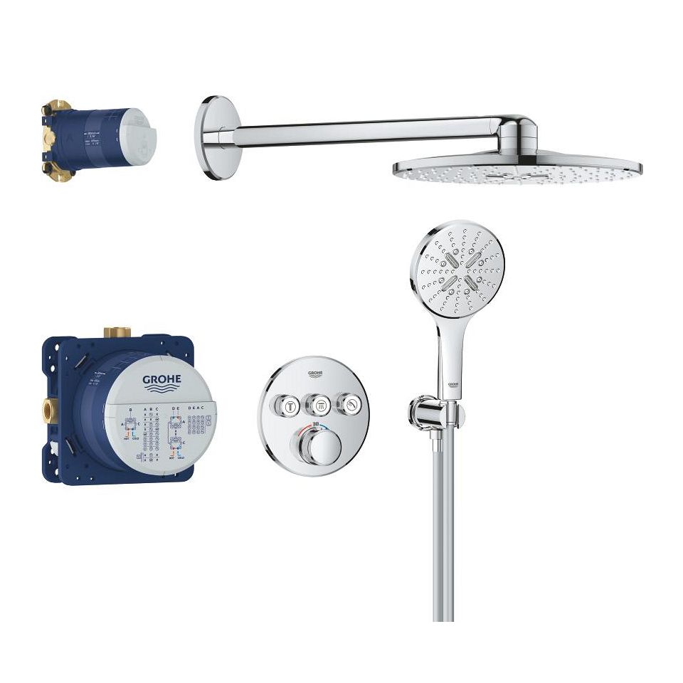 Sprchový systém Grohe Profi Grohtherm Smartcontrol Socket, chróm 34863000