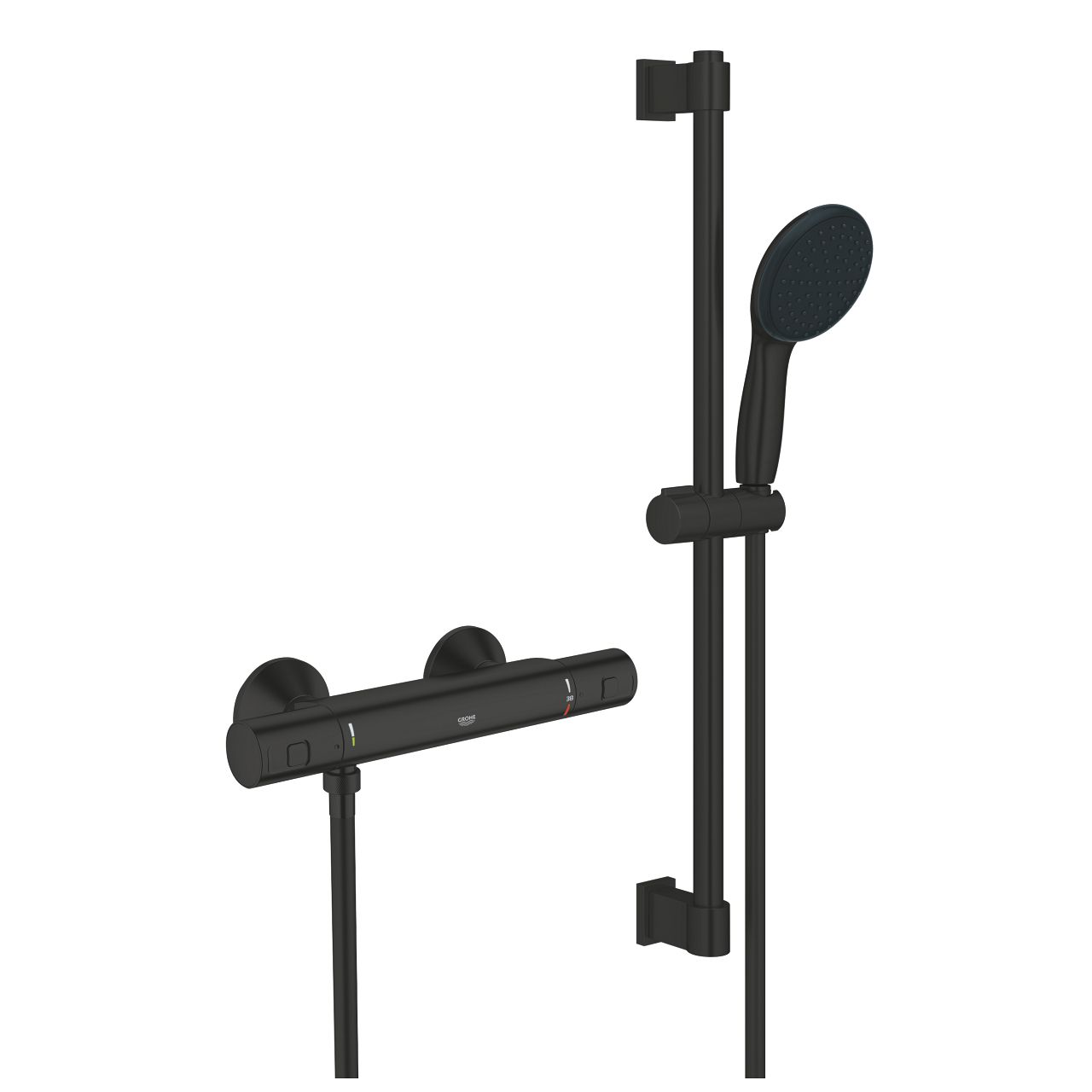 Sprchová súprava Grohe Precision Start s termostatickou batériou, čierna matná 345972431