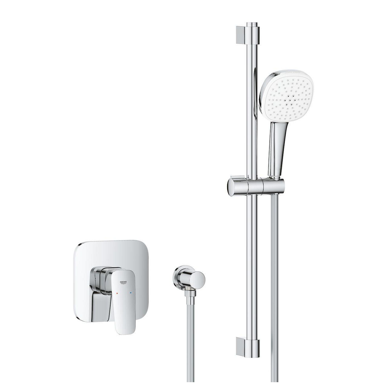 Grohe Profi Cubeo sprchová batéria + sprchový set s výtokom, chróm 1053350000