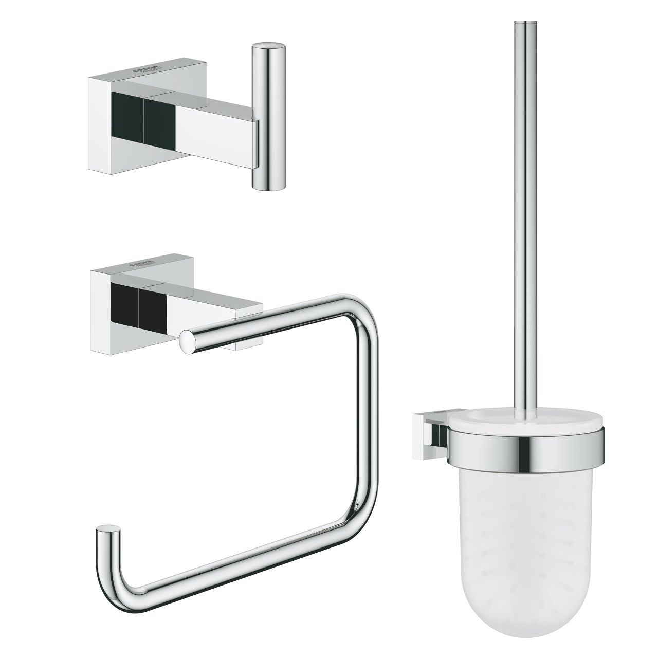 Súprava toaletného príslušenstva Grohe Essentials Cube 3 v 1 40757001