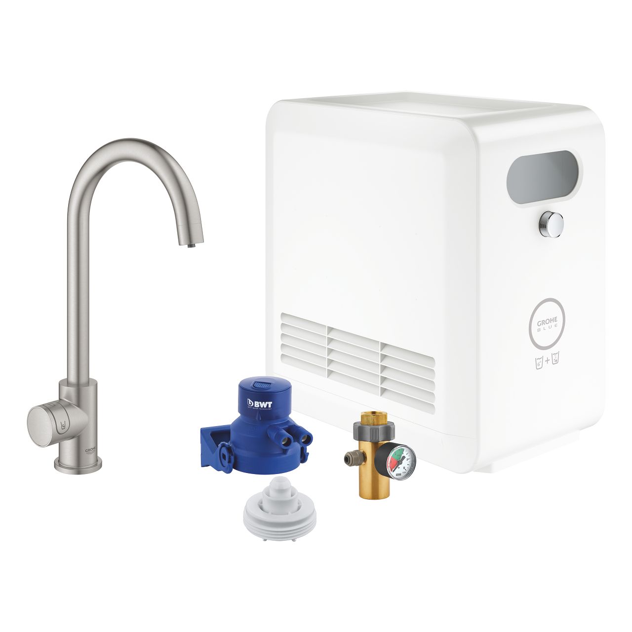 Súprava Grohe Blue Professional s C-odtokom, Supersteel 31302DC2