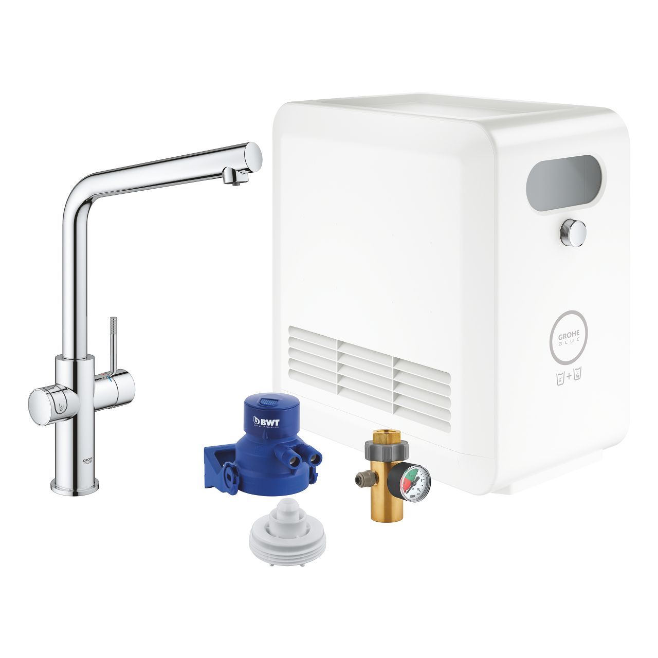Modrá profesionálna súprava Grohe s odtokom L 31347003