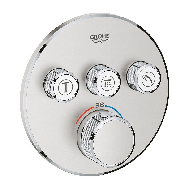 Grohe Termostat pre skrytú inštaláciu s 3 ventilmi, Supersteel 29121DC0