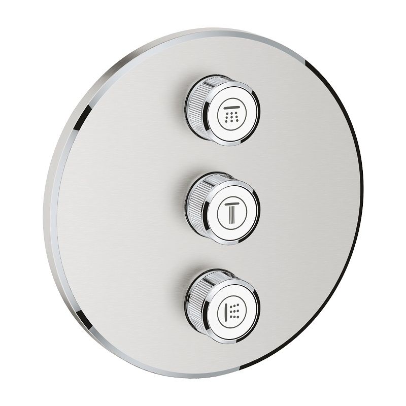 Kryt Grohe pre trojitú reguláciu prietoku, Supersteel 29122DC0