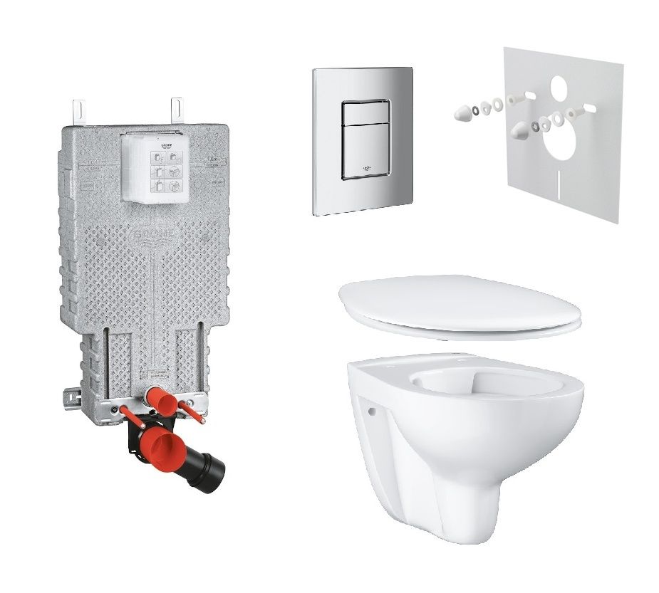 Grohe Set modul, WC, sedadlo, ovládacie tlačidlo a skrutky KMPLGROHE1
