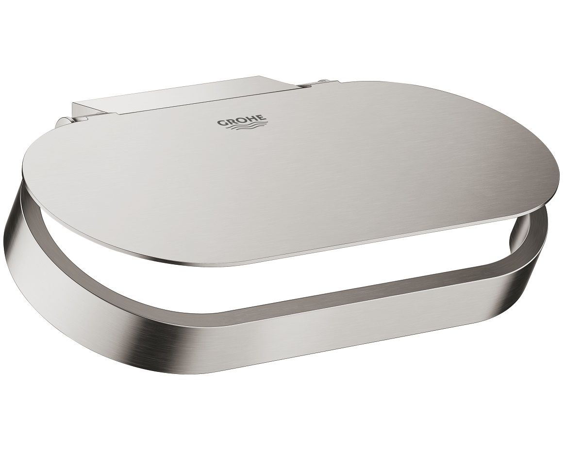 Grohe Selection Držiak toaletného papiera s krytom, Supersteel 41069DC0