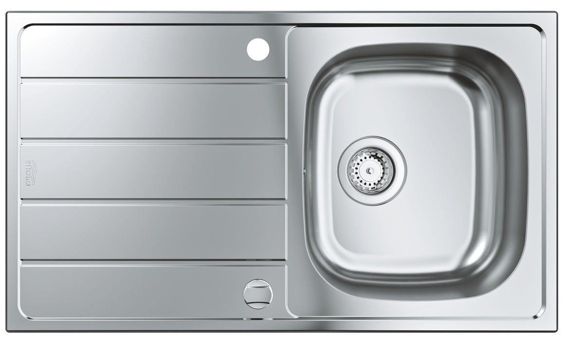 Grohe K200 Nerezový drez s odtokom, obojstranný, 86x50cm, 31552SD1