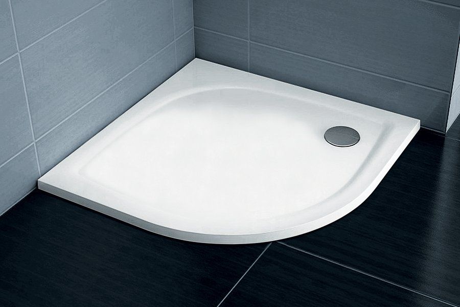 Ravak Plochá sprchová vanička Galaxy Pro Elipso 90x90x3, biela XA237711010
