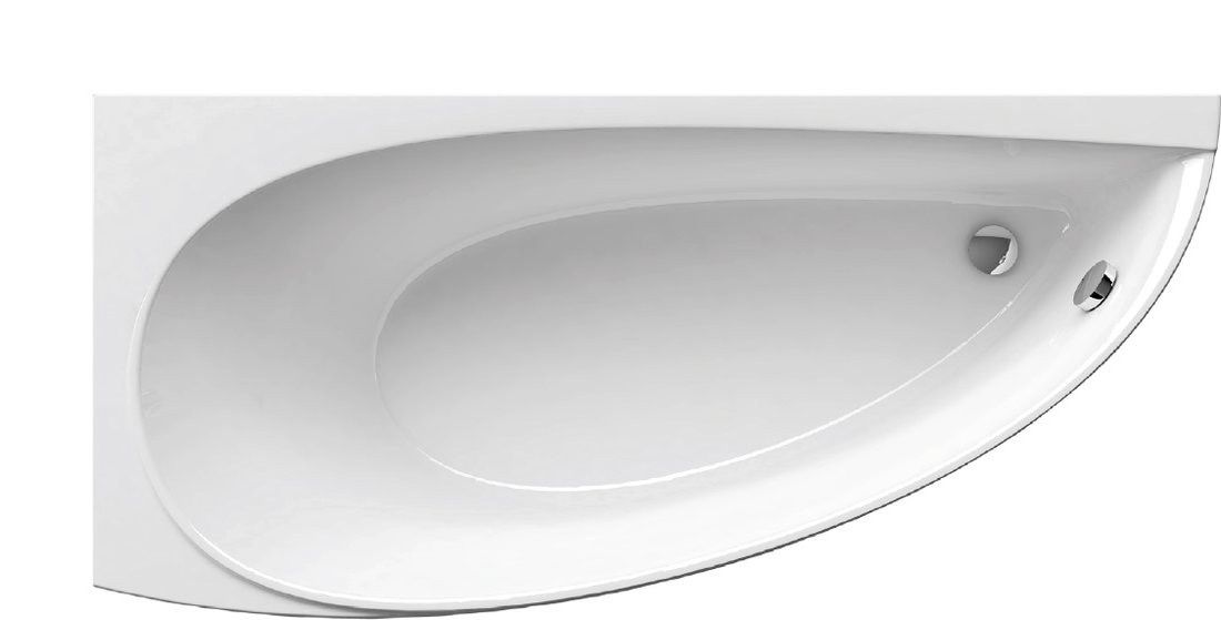 Ravak Vaňa Avocado 160x75 cm, ľavá biela CQ01000000