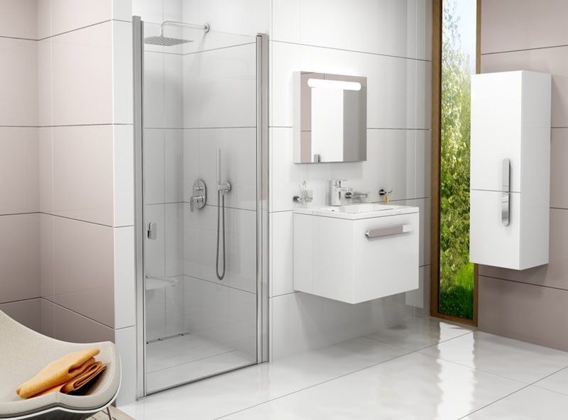 Ravak Chrómové sprchové dvere 80 cm Alu/Transparent 0QV40C00Z1 CSD1-80
