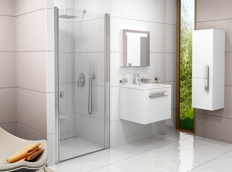 Ravak Chrómové sprchové dvere 90 cm Alu/Transparent 0QV70C00Z1 CSD1-90