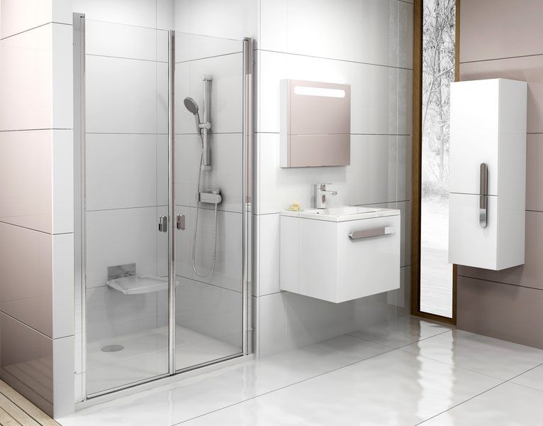 Ravak Chrómové sprchové dvere Dvojité dvere 90 cm Alu/Transparent 0QV7CC0LZ1 CSDL2-90