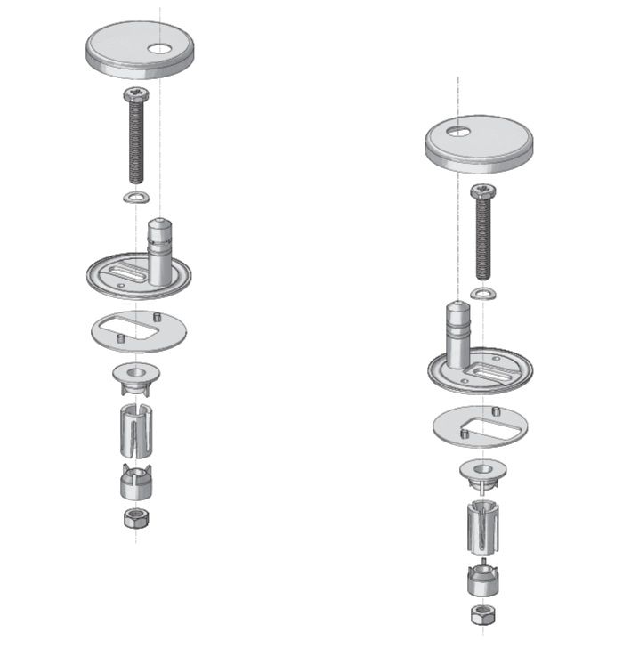Ravak Upevnění k WC sedátku Classic, Classic Slim X01696