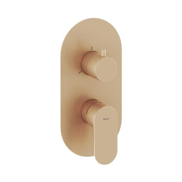 Ravak Eleganta Podomietková batéria, trojsmerná Rose Gold Brushed EL068.60RGB.O3.RB07F X070371