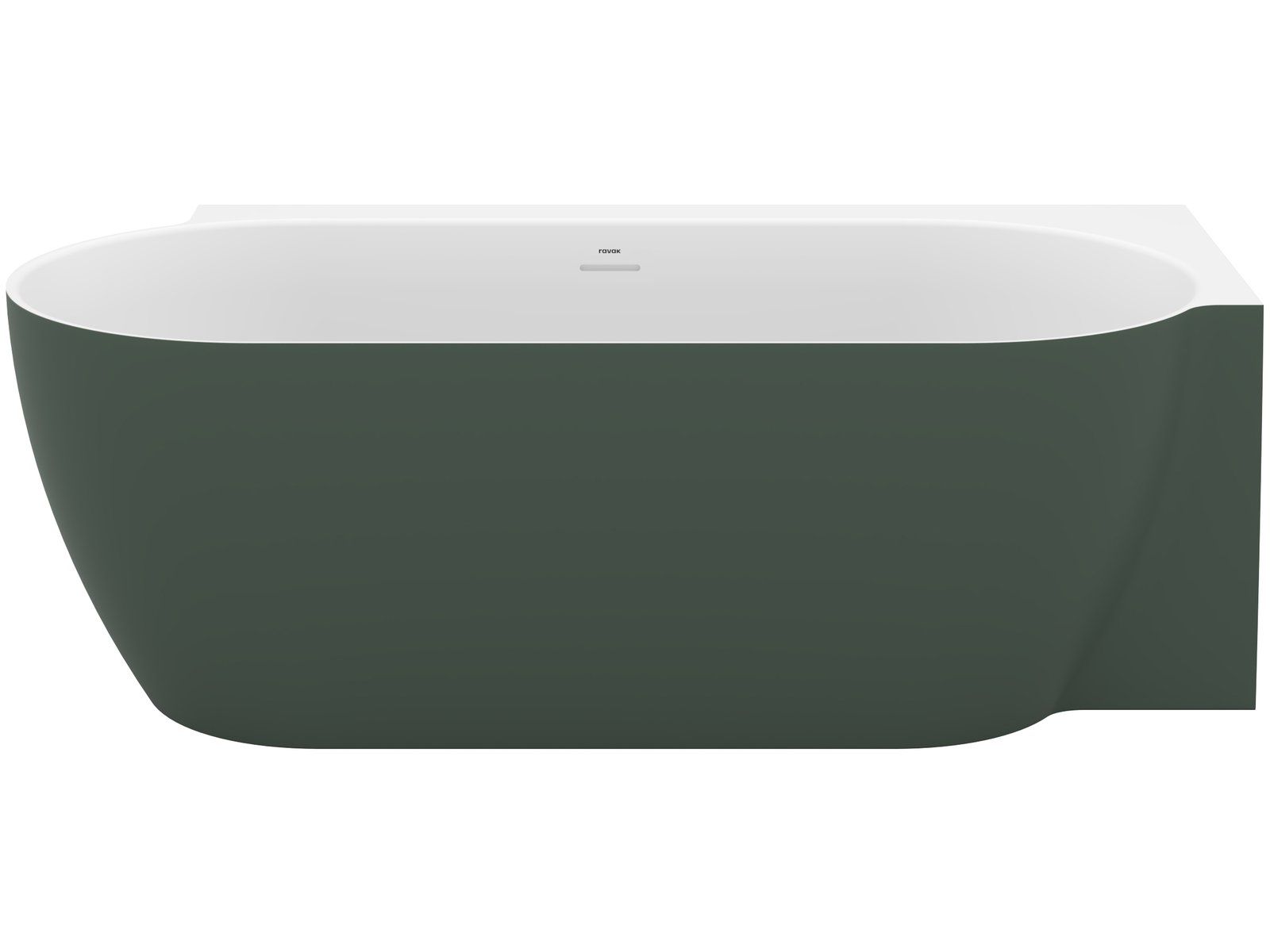 Ravak Freedom Corner II Tec Vaňa 175 × 86 cm, pravá, Grey Green/biela CC81200000