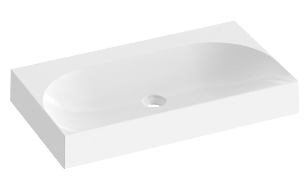 Ravak Lite Umyvadlo 80 cm s otvorem, bílá XJX01280005