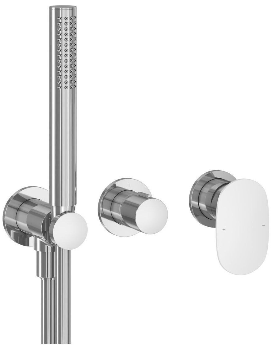 Ravak Spring Sprchový set s podomietkovou dvojpákovou batériou s telesom, chrom SG065.00 X070534