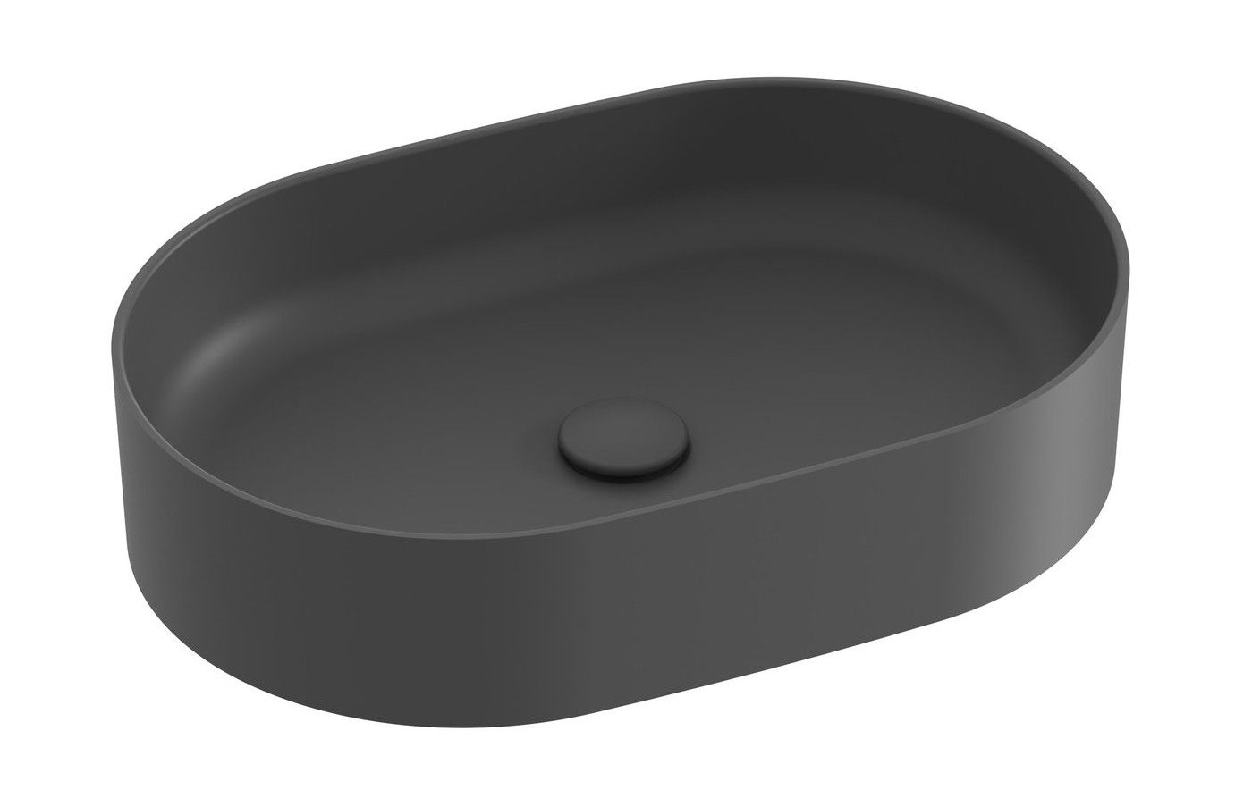 Ravak Ceramic Slim O Umývadlo 55 x 37 cm, antracit XJX03155000