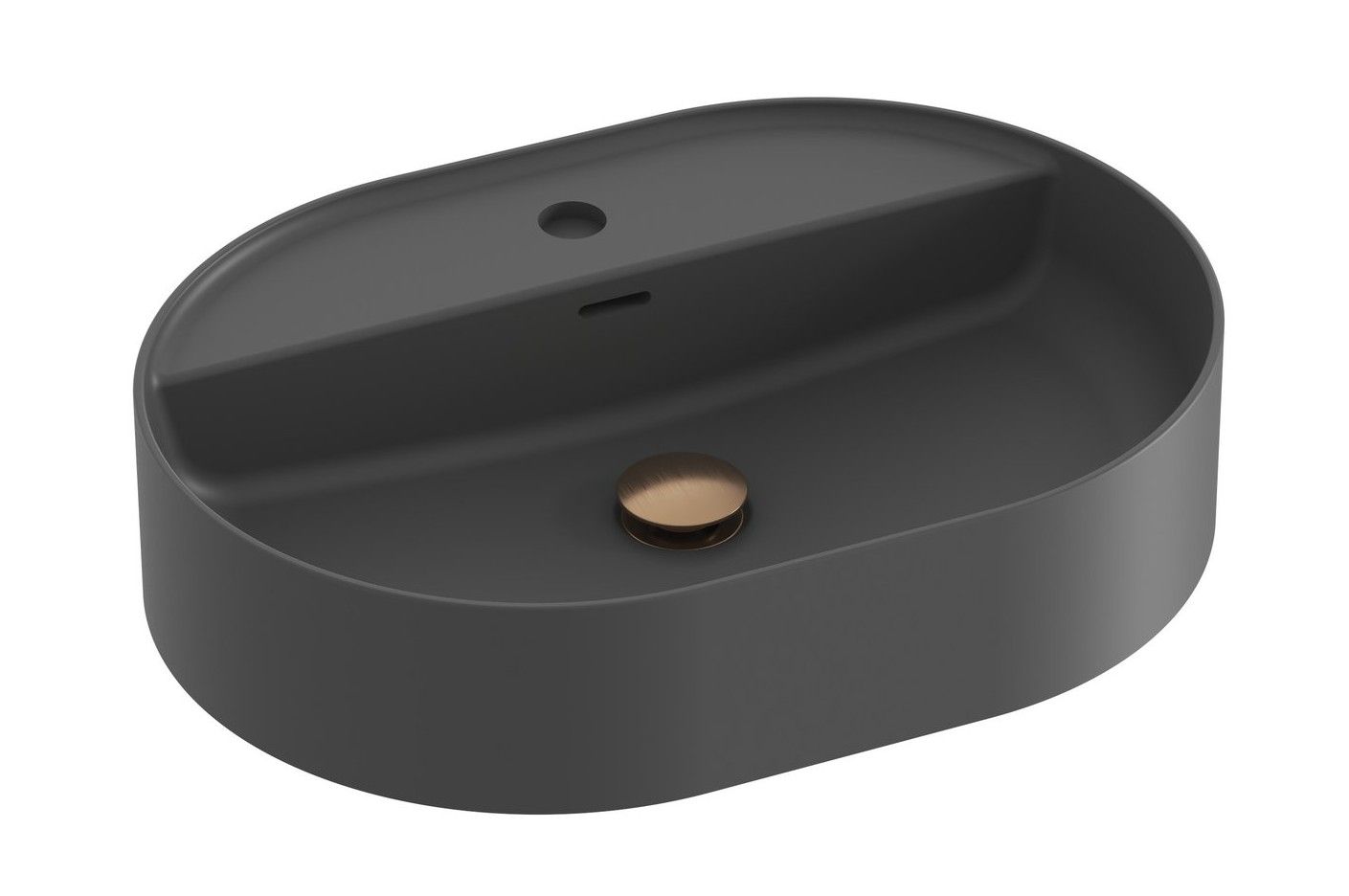 Ravak Ceramic Slim Shelf O Umývadlo 55 x 40 cm, antracit XJX03155001