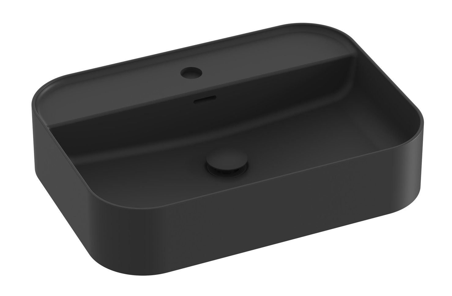 Ravak Ceramic Slim Shelf R Umývadlo 55 x 40 cm, čierna matná XJX0D155004