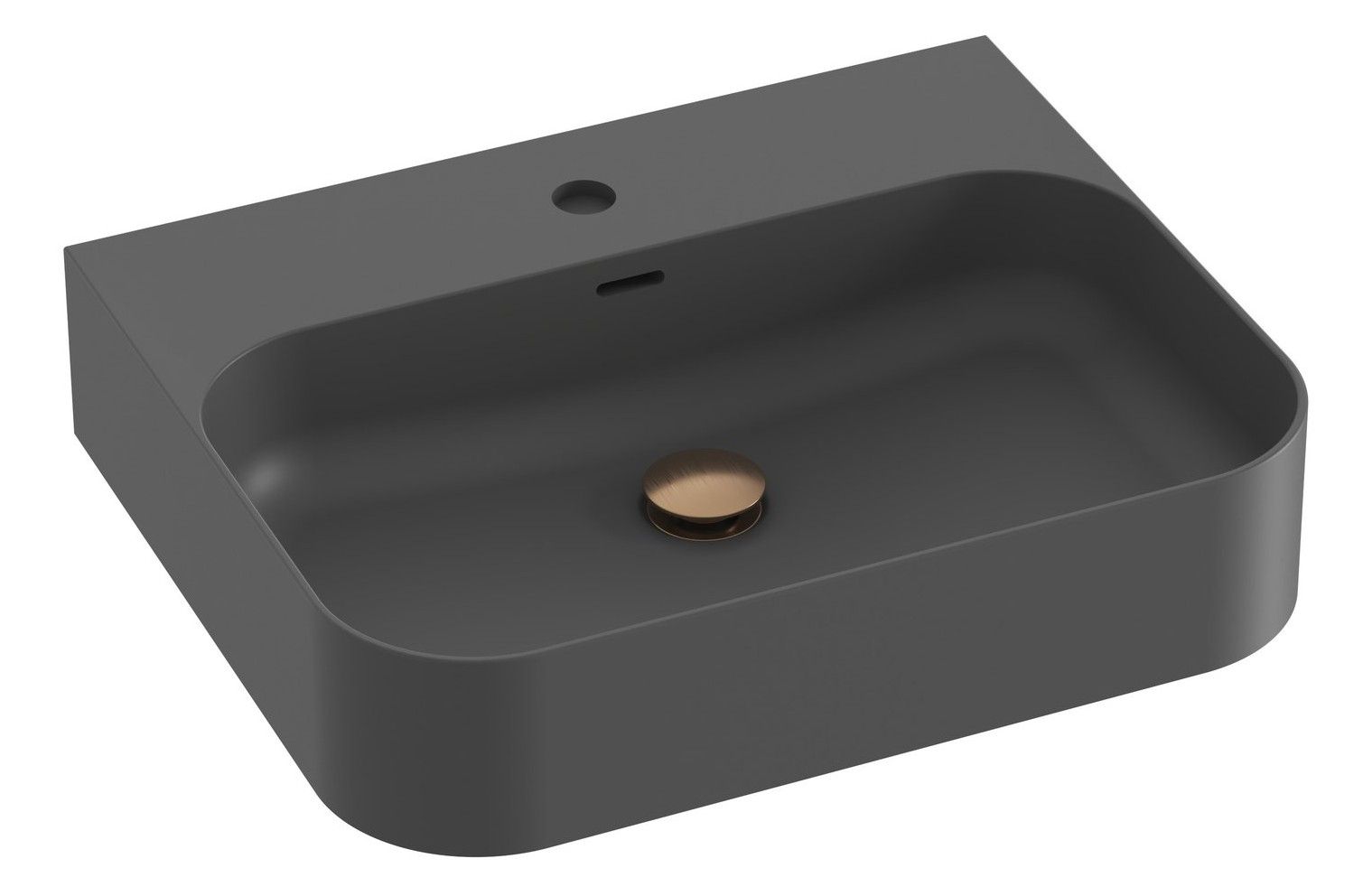 Ravak Ceramic Slim Wall R Umývadlo 55 x 45 cm, antracit XJX03155005