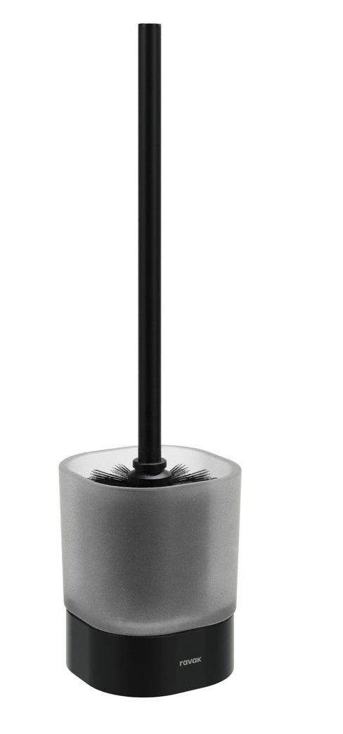 Ravak Chrom II Voľne stojaca WC kefa, matná čierna CRII411.20BLM, X07P1385