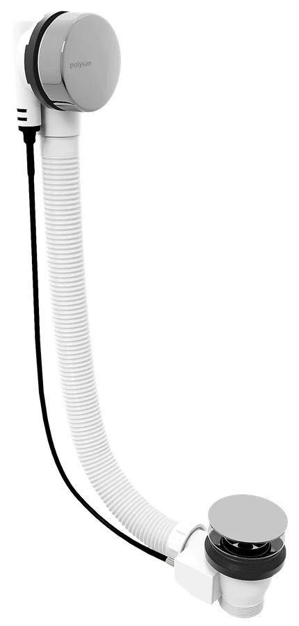 Polysan Vaňový sifón, 100 cm, chróm 71854