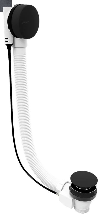 Polysan Vaňová súprava bovden, dĺžka 800 mm, zátka 72 mm, čierna matná, 71852.21