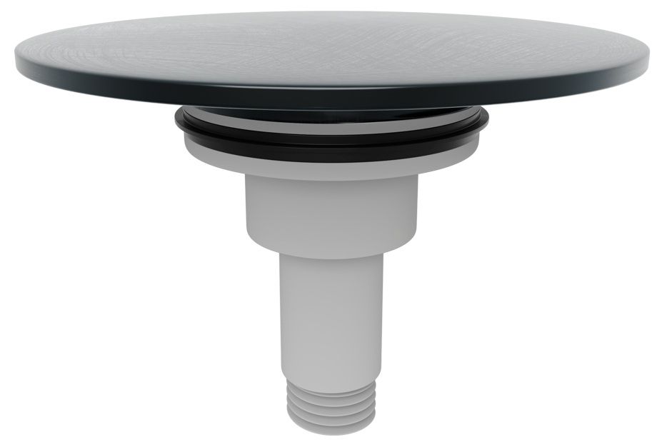 Polysan Zátka výpuste vaňovej súpravy, click-clack, gun metal 72041.60