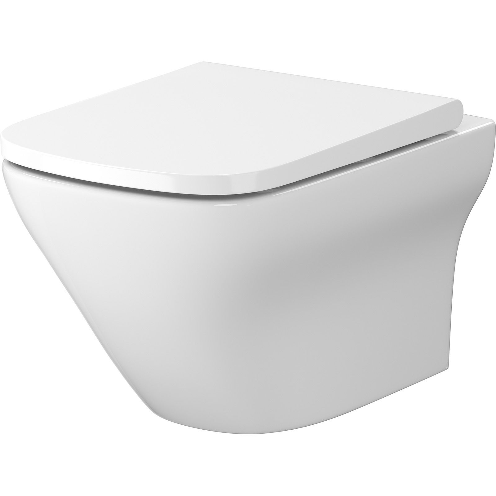 Cersanit Larga WC závěsné CleanOn včetně sedátka Soft Close, duroplast, bílá S701-473