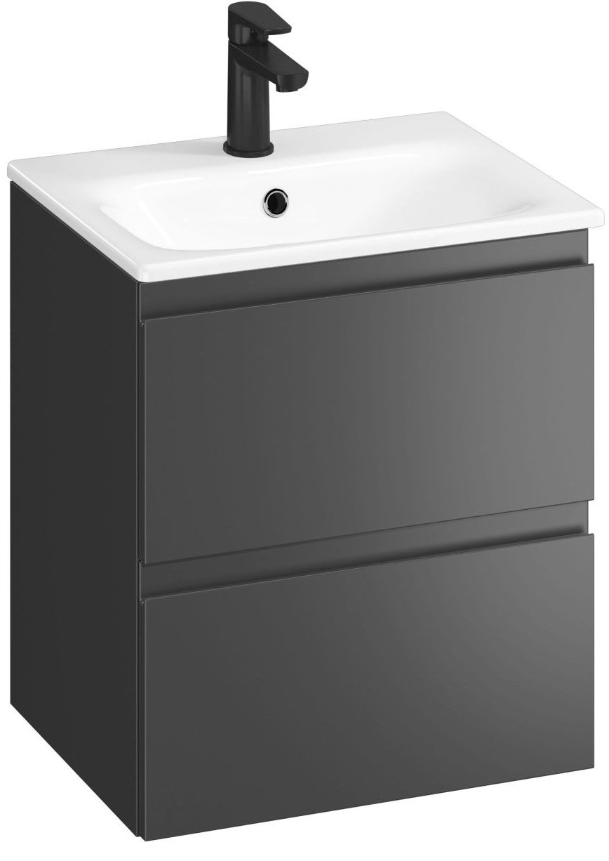 Cersanit Moduo Skrinka s umývadlom slim 50 cm, antracit S801-471-DSM