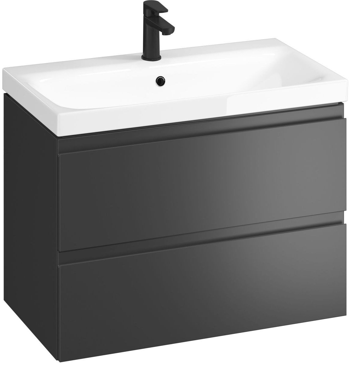 Cersanit Moduo Skrinka s umývadlom 80 cm, antracit S801-487-DSM