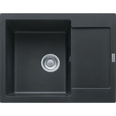 Franke Maris MRG 611-62 Granitový drez s odkapávačom, obojstranný, 62x50cm, onyx, 114.0284.759