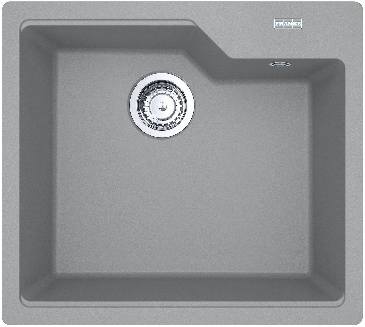 Franke Urban UBG610-56 Granitový drez bez odkvapkávača, 56x50cm, sivý kameň, 114.0700.070