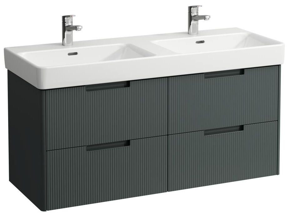 Laufen Juna Skrinka pod umývadlo 117 cm, 4 zásuvky, sivá traffic H4115441092661