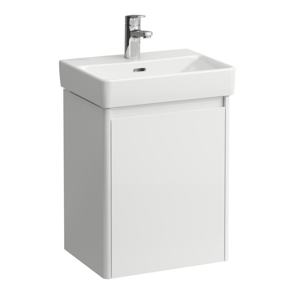 Laufen Base 2.0 Skříňka pod umyvadlo 42 cm, závěsy vpravo, bílá lesk H4112221082611