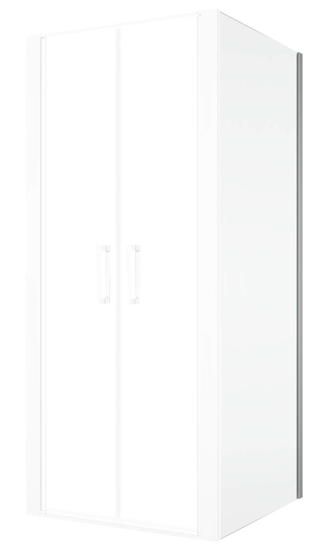 Ronal Divera Boční stěna 80 cm aluchrom/čirá D22F10805007